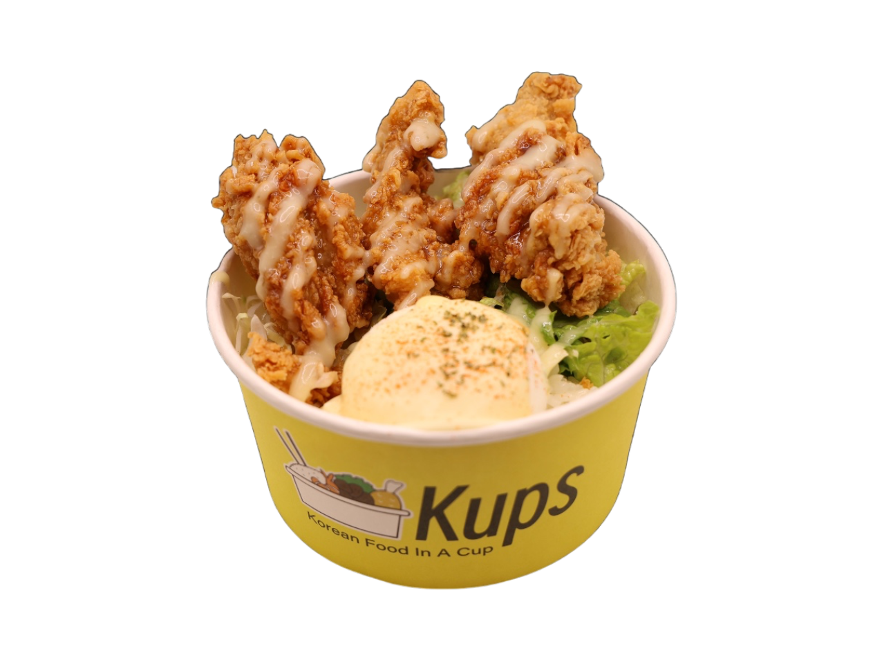 Fried Chicken Rice Kup