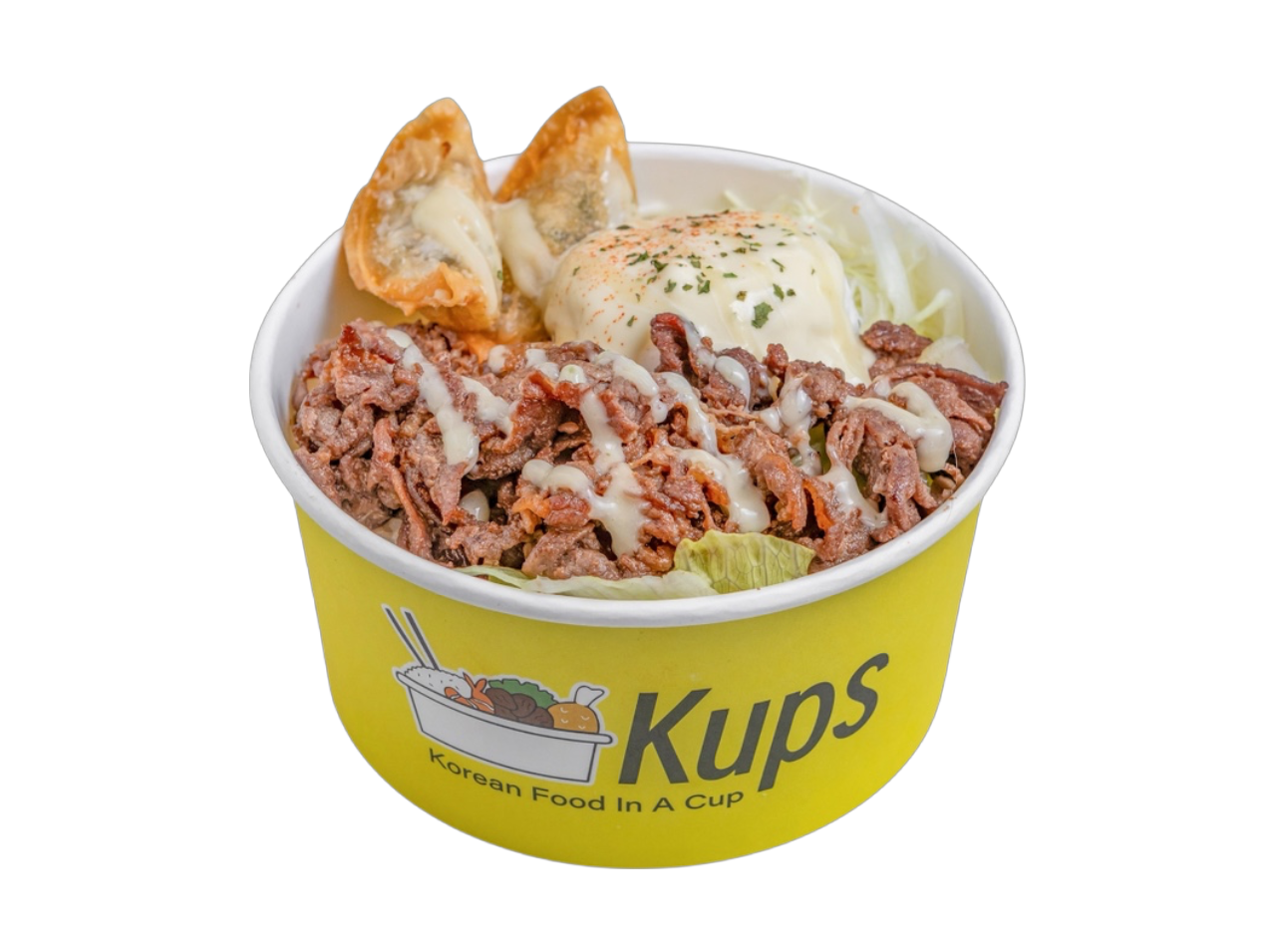 Beef Bulgogi BBQ Rice Kup