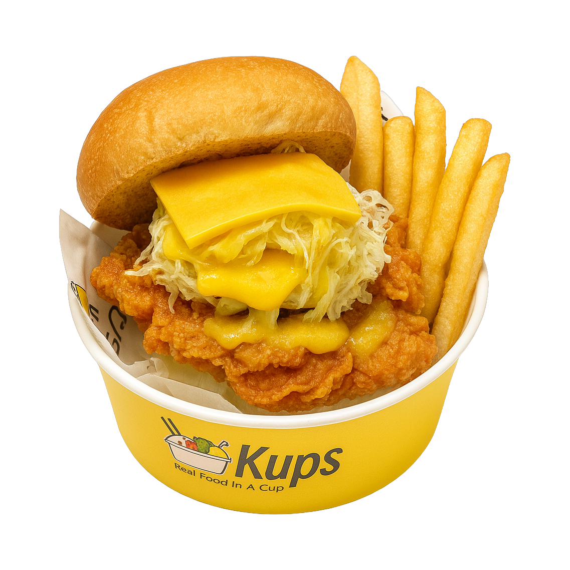 Cheddar Chicken Burger