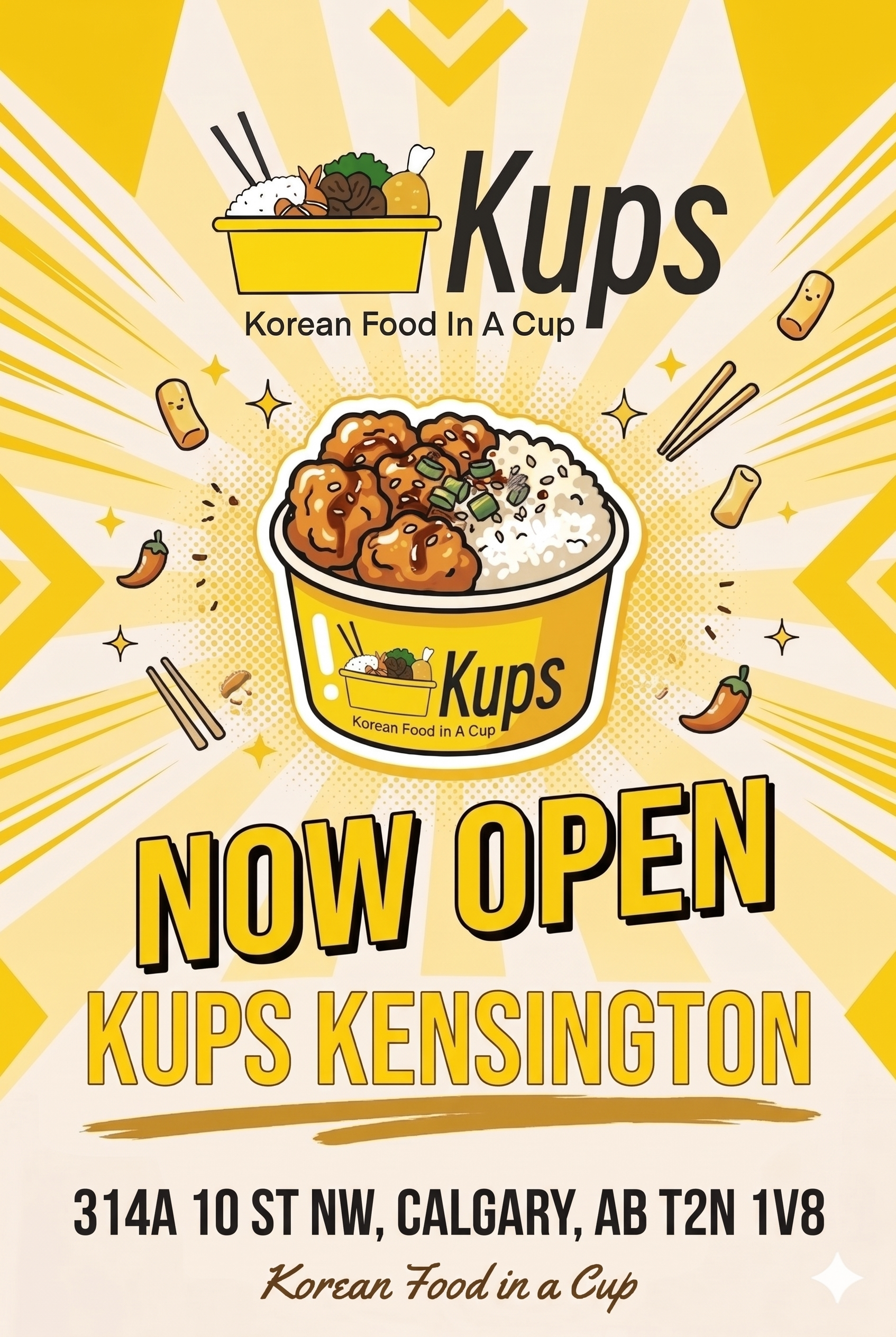 Kups Kensington Now Open